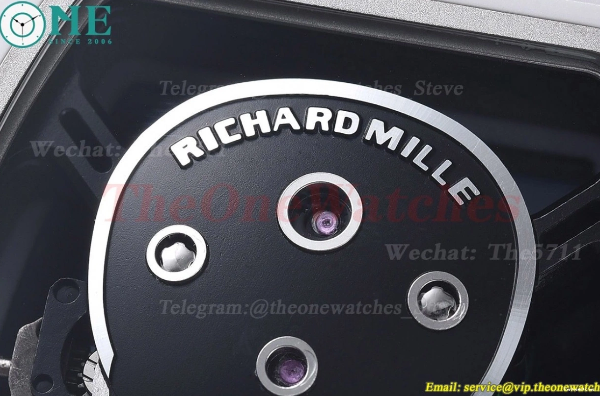 Strap Real YSF RM52-01 On Rubber White Cer RU Tourbillon 0217